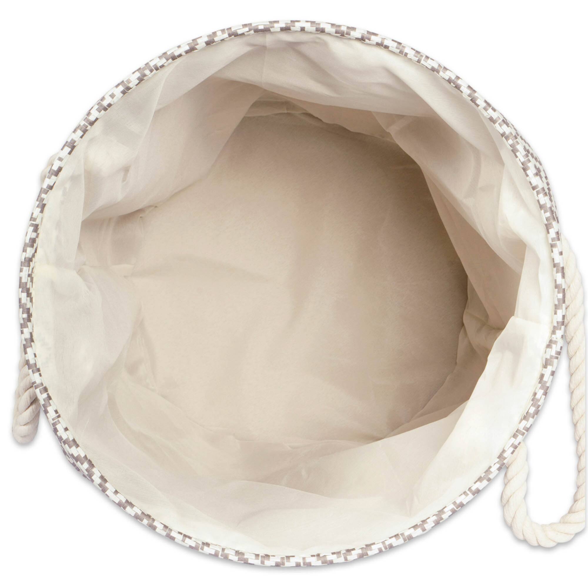 DII® Small Nautical Blue Tweed Round Paper Bin